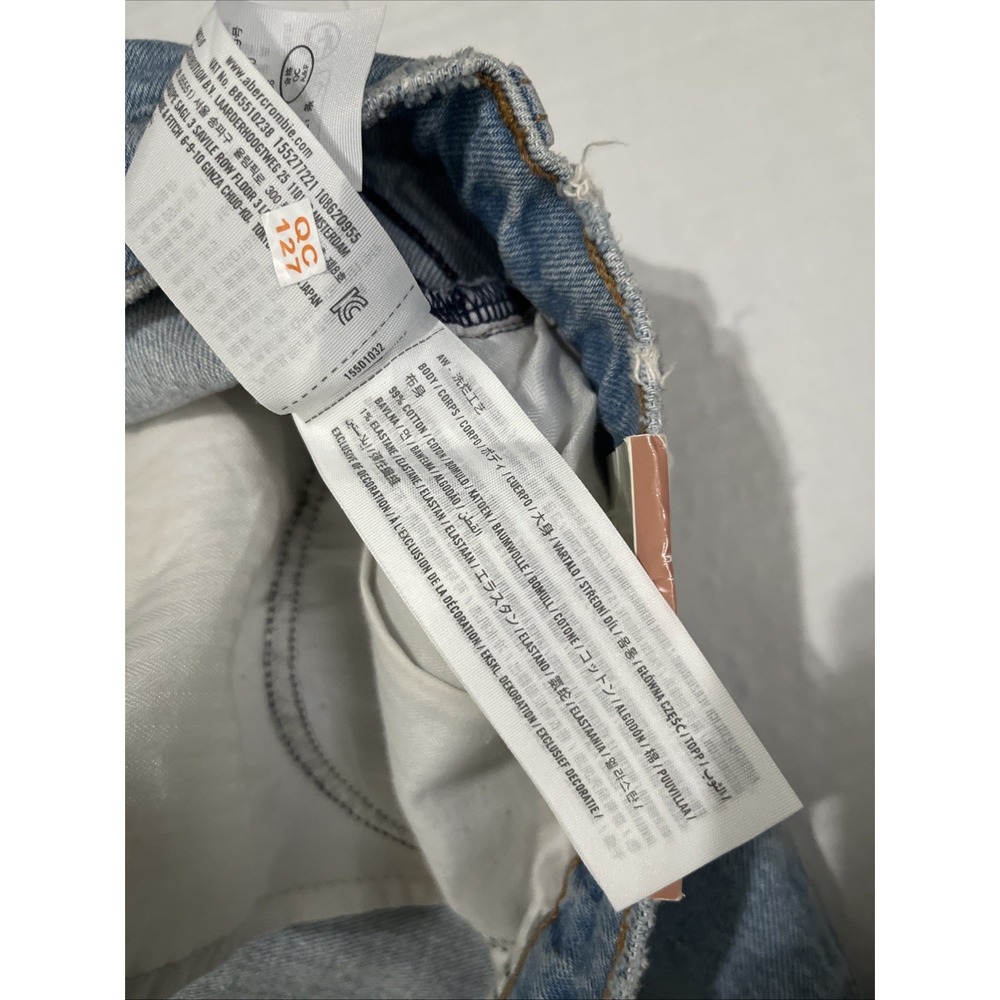 Abercrombie & Fitch The Vintage Flare Ultra High Rise Blue Jeans Size 37 24s New - Picture 12 of 12